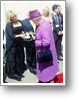 Joy presents the Queen with the latest CD
