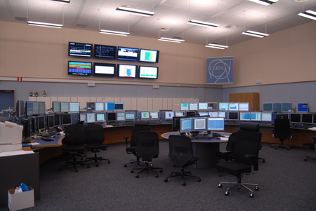 View of part of the control room